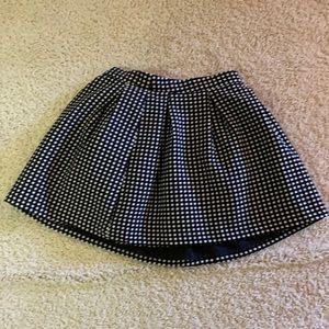 forever 21 black and white skirt